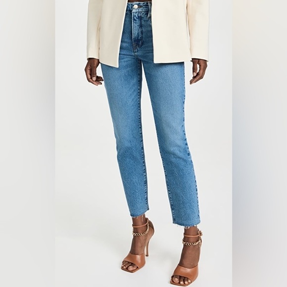 Good American Good Vintage With Frayed Hem Indigo Size 4 - Picture 12 of 14